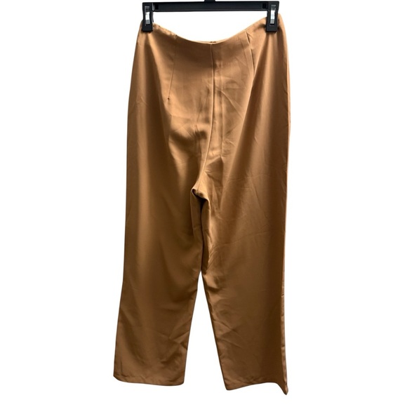 SHEIN Tan High Waist Wide Leg Dress Pants - Size 4 (Small) - Picture 2 of 3